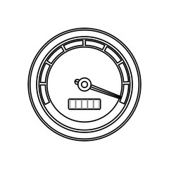 Poster - Speedometer power car icon vector illustration graphic design