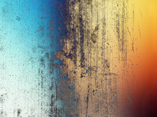 Blue And Orange Abstract Background Illustration