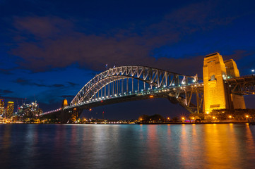 Sticker - Sydney Harbour Bridge at night