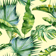 Plakat lato modny tropikalny ogród