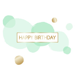 Canvas Print - Birthday Greeting Card Design