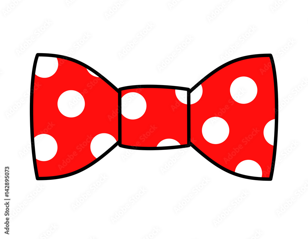 リボン(赤、水玉) の Stock イラスト | Adobe Stock