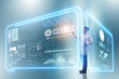 © Elnur - Man doctor in futuristic medicine medical concept