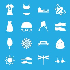 Sticker - Set of 16 summer filled icons