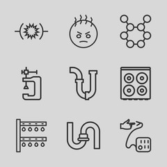 Poster - Set of 9 pressure outline icons