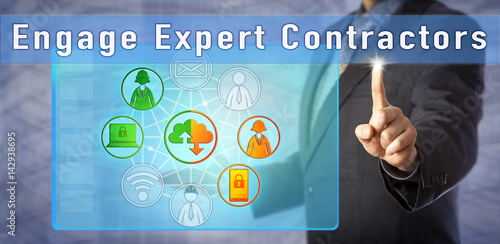 Fotografie, Obraz Consultant Urging to Engage Expert Contractors