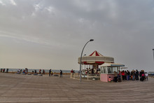 Tel Aviv - 20 February 2017: Tel Aviv Port At The Time Of The Purim Holidays