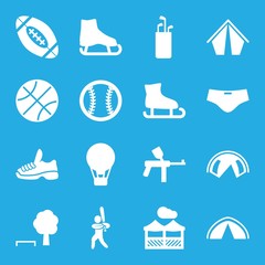 Poster - Set of 16 recreation filled icons