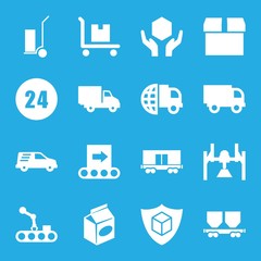 Sticker - Set of 16 delivery filled icons