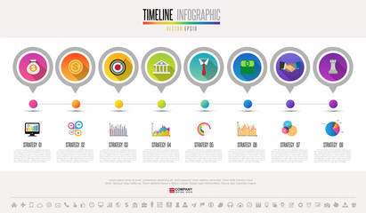  Timeline Infographics Design Template