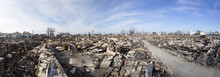 NEW YORK -November12: The Fire Destroyed Around 100 Houses During Hurricane Sandy In The Flooded Neighborhood At Breezy Point In Far Rockaway Area  On October 29; 2012 In New York City; NY