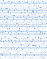 Wall Mural - Vector piano sheet music