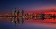 Dramatischer Sonnenuntergang über der Skyline von #dubai
