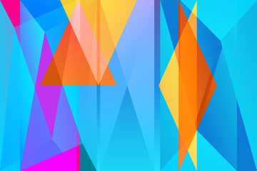 Wall Mural - modern geometrical abstract background. Triangular backdrop