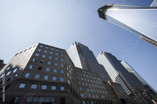 NEW YORK CITY - August 30: The construction of NYC's World Trade Center towers as seen on August 30, 2012 Obraz na płótnie