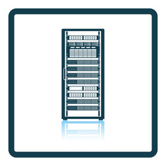 Wall Mural - Server rack icon