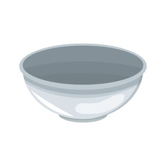 Wall Mural - bowl icon over white background. vector illustration