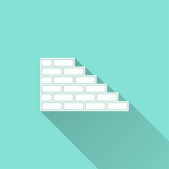 Poster - Brick wall - vector icon.