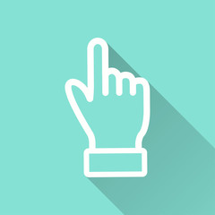 Poster - Hand - vector icon.