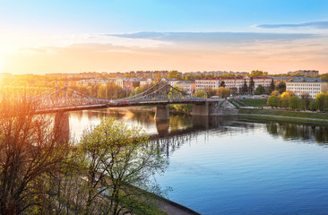 Wall Mural - Над Староволжским мостом Above Starovolzhsky bridge