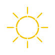© miaynata - Sun symbol hole straight  yellow