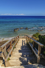 Wooden stairs near the beach