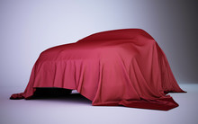 Car Covered With Red Velvet