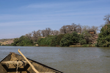 Wall Mural - Lodge on the Shores, Niger River, Niger, West Africa