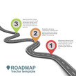 Abstract business roadmap infographic design.