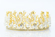 Luxury crown with diamonds, a diadem jewelry.