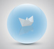 © pavelav - Paper boat in a magic sphere