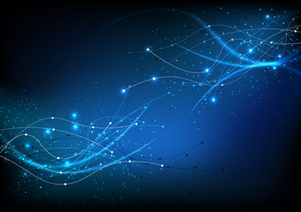 Wall Mural - vector background abstract technology communication data science