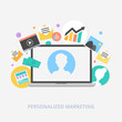 Personalized marketing vector illustration