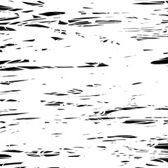 Leinwandbilder - Geometric pattern of chaotic random shapes. Rough edgy texture.  Abstract monochrome background, abstract texture. Rough geometric art.