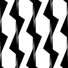 Leinwandbilder - Repeatable pattern. Abstract monochrome geometric repeatable pattern