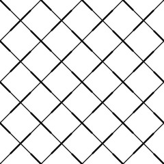Fototapete - Seamless (repeatable) geometric abstract monochrome pattern. Tileable geometrical background / texture