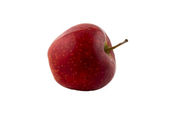 Red fresh apple. Isolated beautiful red apple.