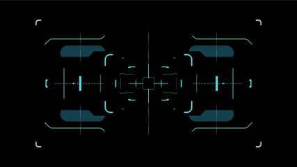 Wall Mural - Futuristic user interface