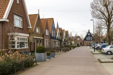 Amsterdam, March 17, 2017: View Of Volendam, Where The Small Vilage Near The Amsterdam, Famous For Cheese