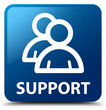 © FR Design - Support (group icon) blue square button