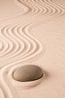 © kikkerdirk - Zen meditation stone and sand garden. Symbol for spirituality harmony and purity...