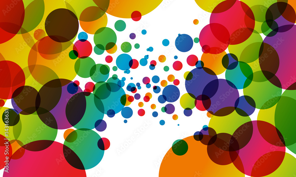 Vector background with color circles Stock Vector | Adobe Stock