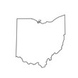 map of the U.S. state of Ohio