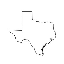 Map Of The U.S. State Of Texas 