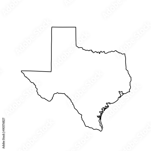 Fotomural map of the U.S. state of Texas