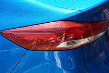 Modern Blue Car Tail Light