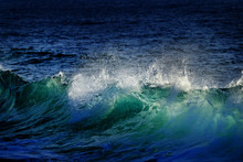 Green And Blue Ocean Waves