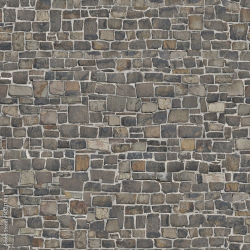 Fototapeta na wymiar Brick Perfectly Seamless Texture