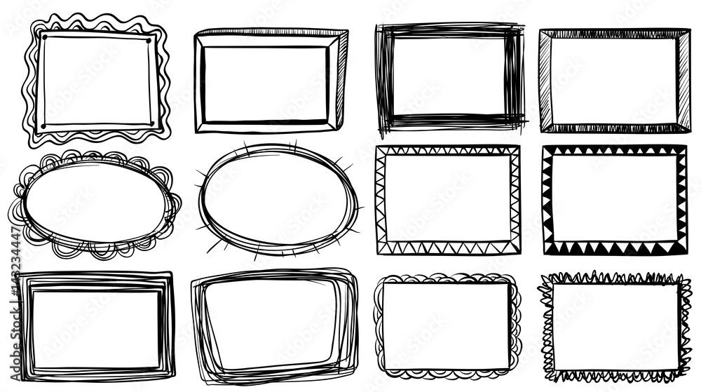 Topic Frame Desings Different designs for frames Stock Vector | Adobe Stock