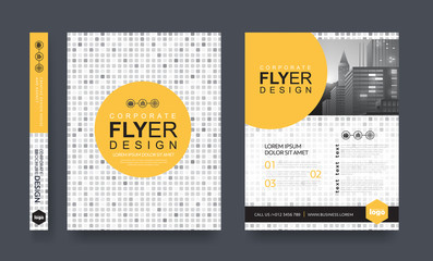 Wall Mural - poster flyer pamphlet brochure cover design layout space for photo background, vector template in a4